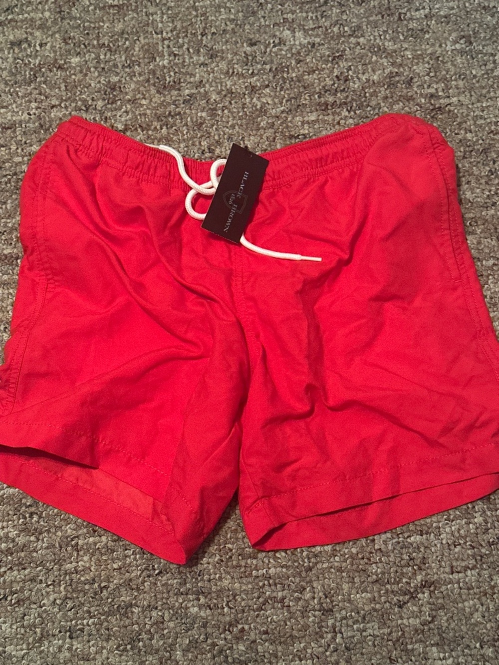 small swim shorts trunks brand new "black brown 1826"